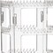 360 Rotating Earring Holder and Jewelry Organizer, 4 Tiers Jewelry Rack Display Classic Stand, 156 Holes and 160 Grooves for Necklaces Earrings Piercings, Clear